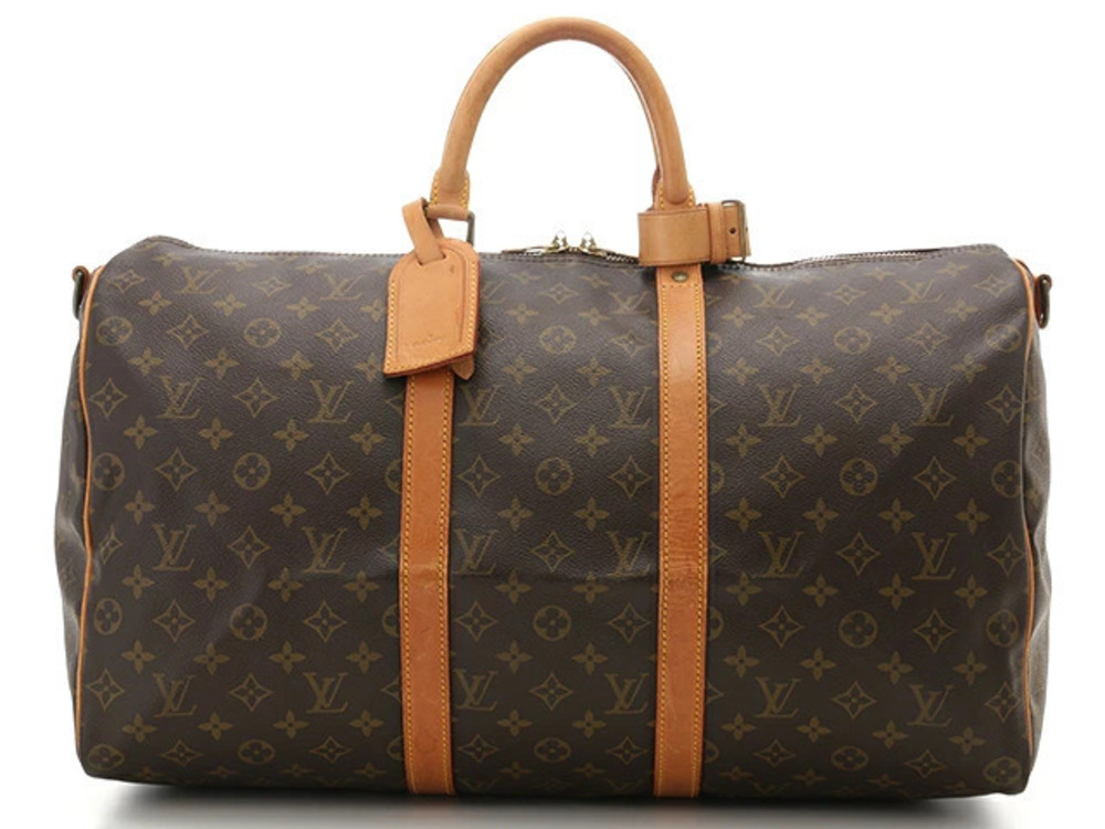 Louis Vuitton Monogram Bag LV Bandouliere Boston Keepall Brown